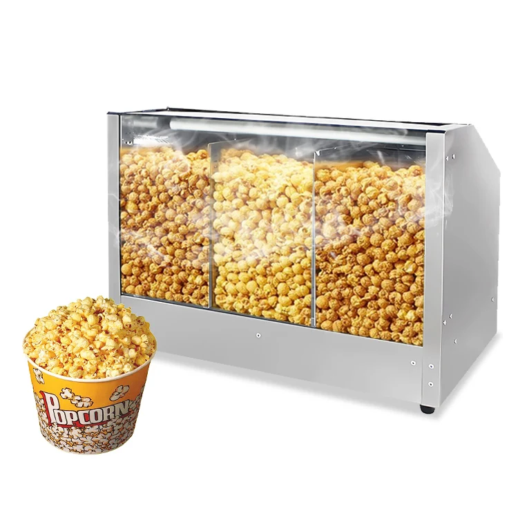 Snack Machines Commercial Popcorn Warmer Machine Popcorn Makers and Caramel Popcorn Machine Display Cabinet