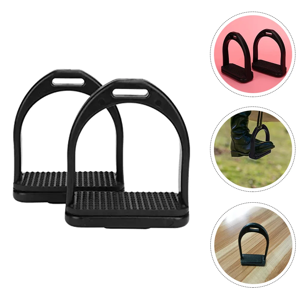 

2 Pcs Stirrup Wear-resistant Stirrups Anti-skid Horse Convenient Saddle Protective Professional Plastic Riding