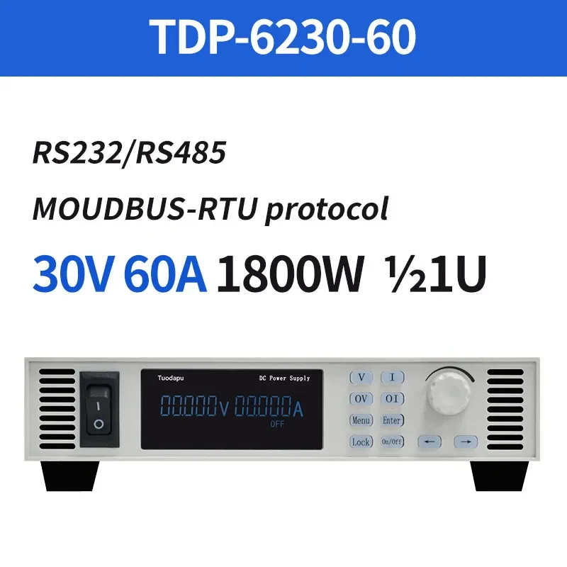 High power DC adjustable regulated power supply, high current and high voltage programmable DC power supply 60V 20A