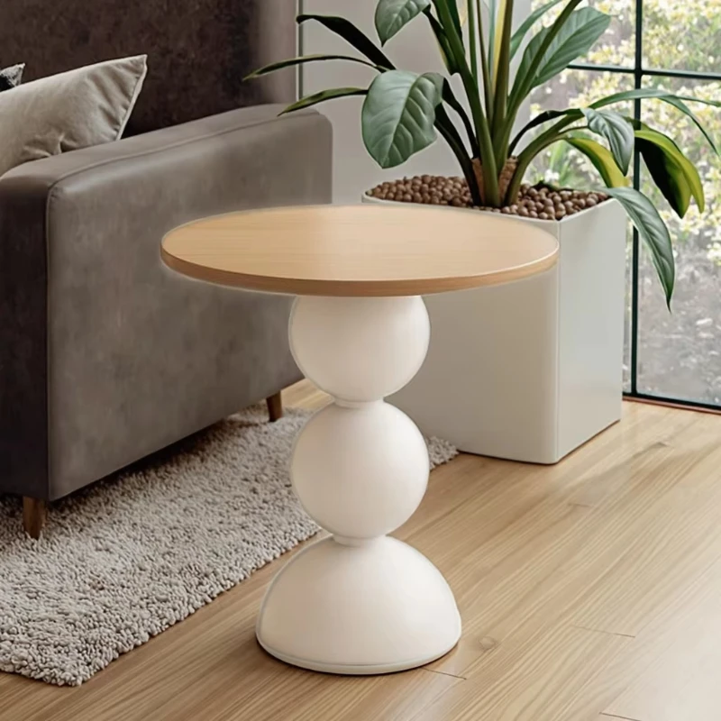 Modern wood corner table living room family hotel school villa or apartment hallway or family bar use
