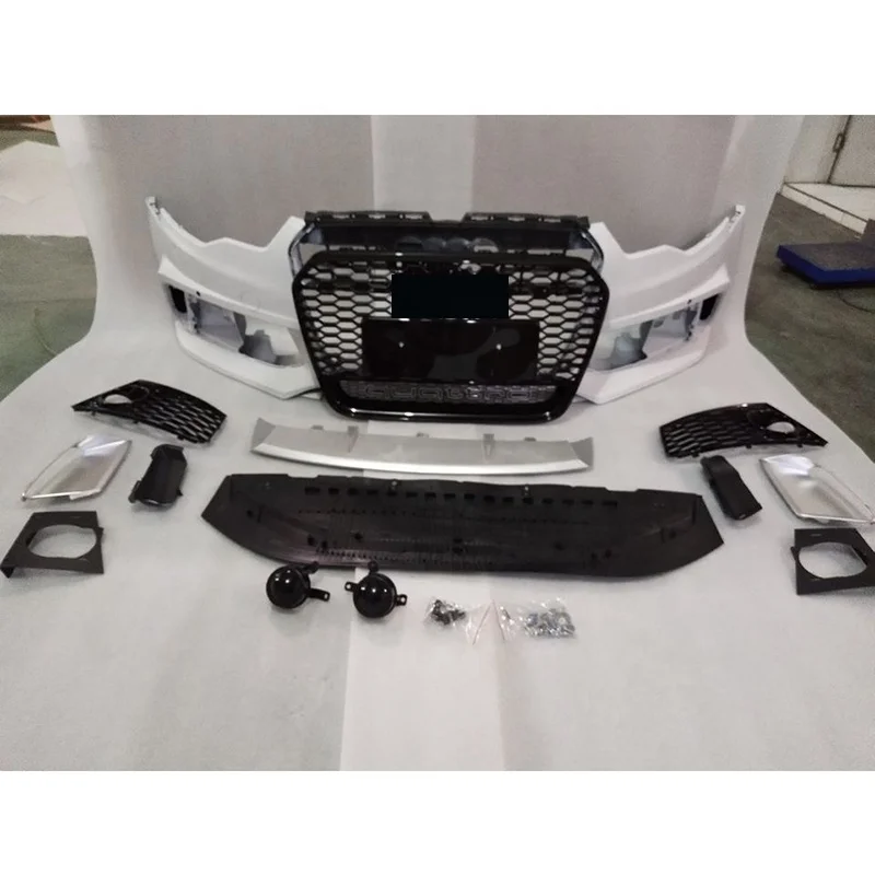 Good Quality Auto Parts A6 Upgrade to RS6 Front Bumper with Grille Body Kit for Audi RS6 C7 2012-2015