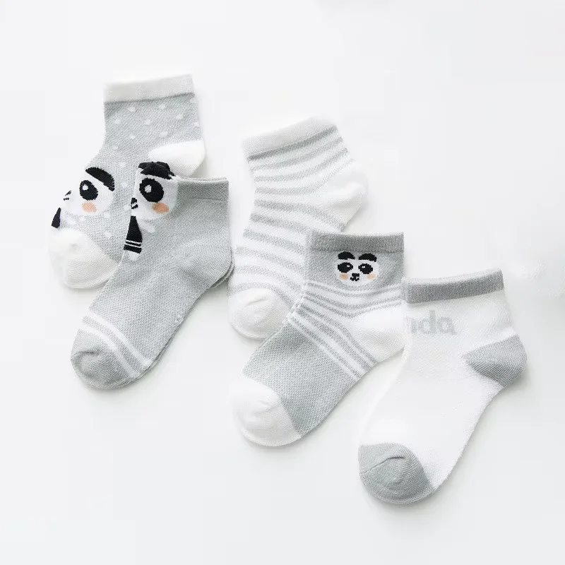 5Pairs/lot Infant Baby Socks For Girls Boys Summer Mesh Thin Baby Socks Cotton Casual Print Newborn Toddler Boy Sock 0-24Month