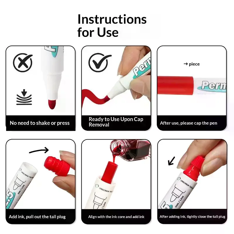 لوحة بيضاء ماركر مدرسة مكتب التموين أداة الكتابة قابل للمسح علامة القلم الطفل رسم اللوحة فرشاة الرسم القرطاسية هدية #5