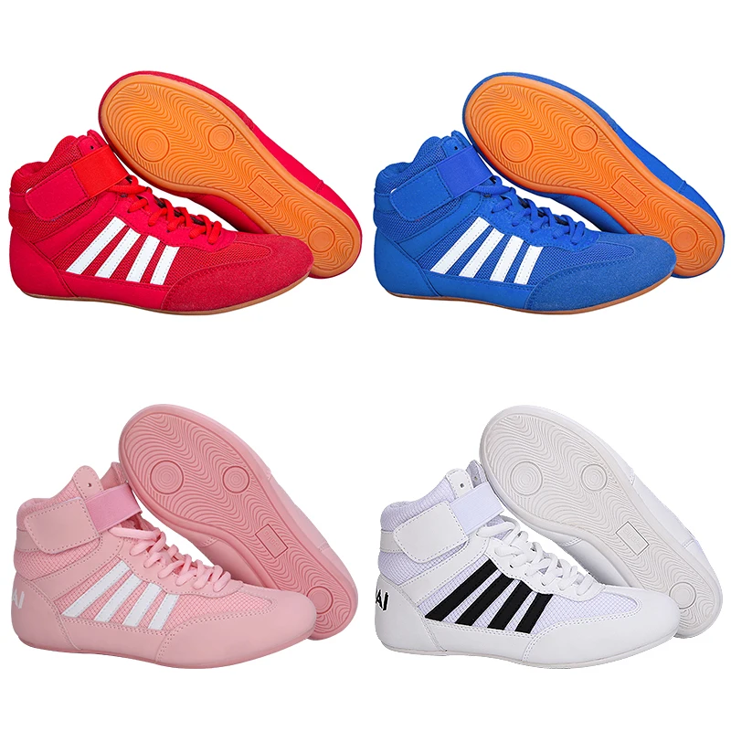 GINGPAI Training Wrestling Shoes Men female Fitness Boxing Shoes Mesh Breathable Boxing Shoes High Quality Wrestling Shoes