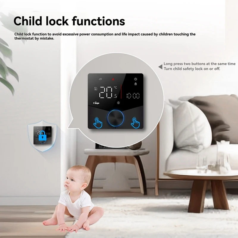 ABNO-Floor Warm Heating Thermostat Temperature Controller Wifi Tuya GB For Electric Heating Thermostat Energy Saving Switch