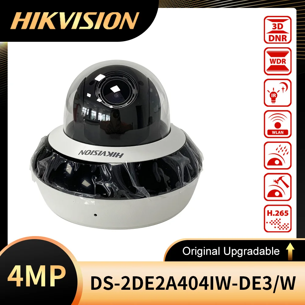 Original Hikvision DS-2DE2A404IW-DE3/W 4MP 4xZoom PTZ Camera IR PoE Built-in Mic DarkFighter DS-2DE2A404IW-DE3