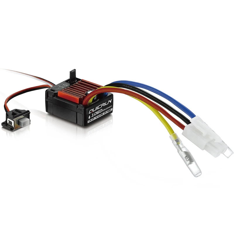 Original HobbyWing QuicRun 1060 60A Brushed Electronic Speed Controller ESC For 1:10 RC Car Waterproof For RC Car