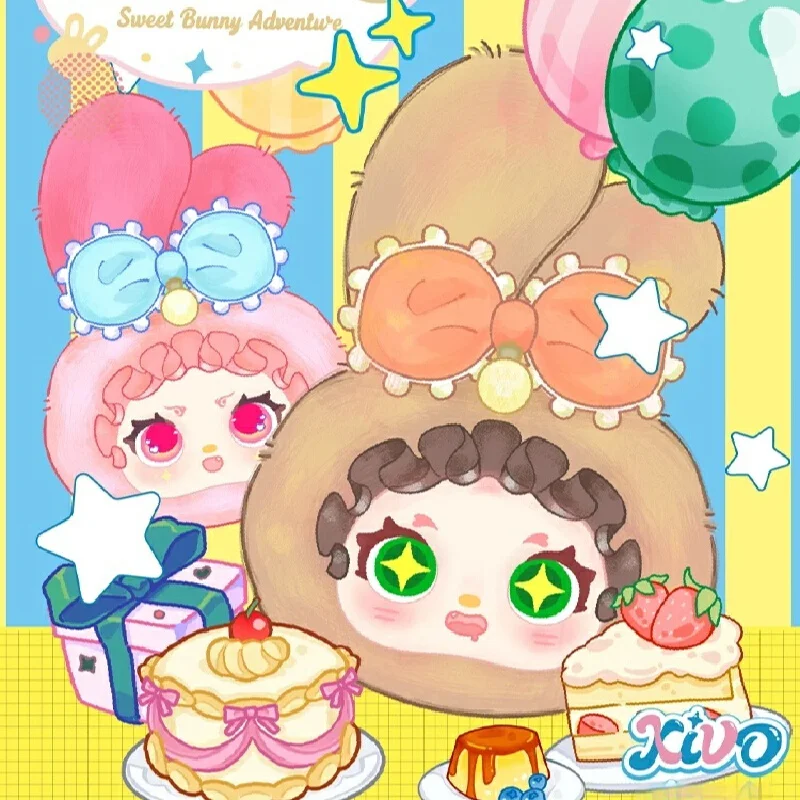 

Xivo Sweet Bunny Adventure Series виниловая плюшевая слепая коробка кукла модная игрушка орнамент рюкзак кулон кролик загадочная коробка коллекционный подарок