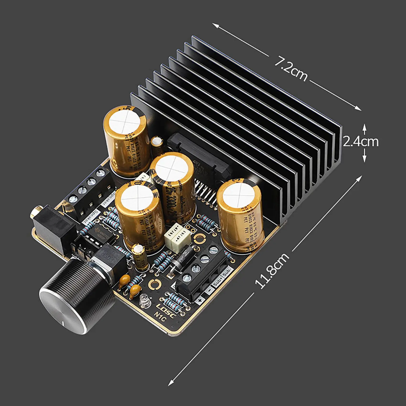 A14M LQSC TDA7850 2.1 Channel Power Amplifier Board 2X80W With Bluetooth Decoder Board