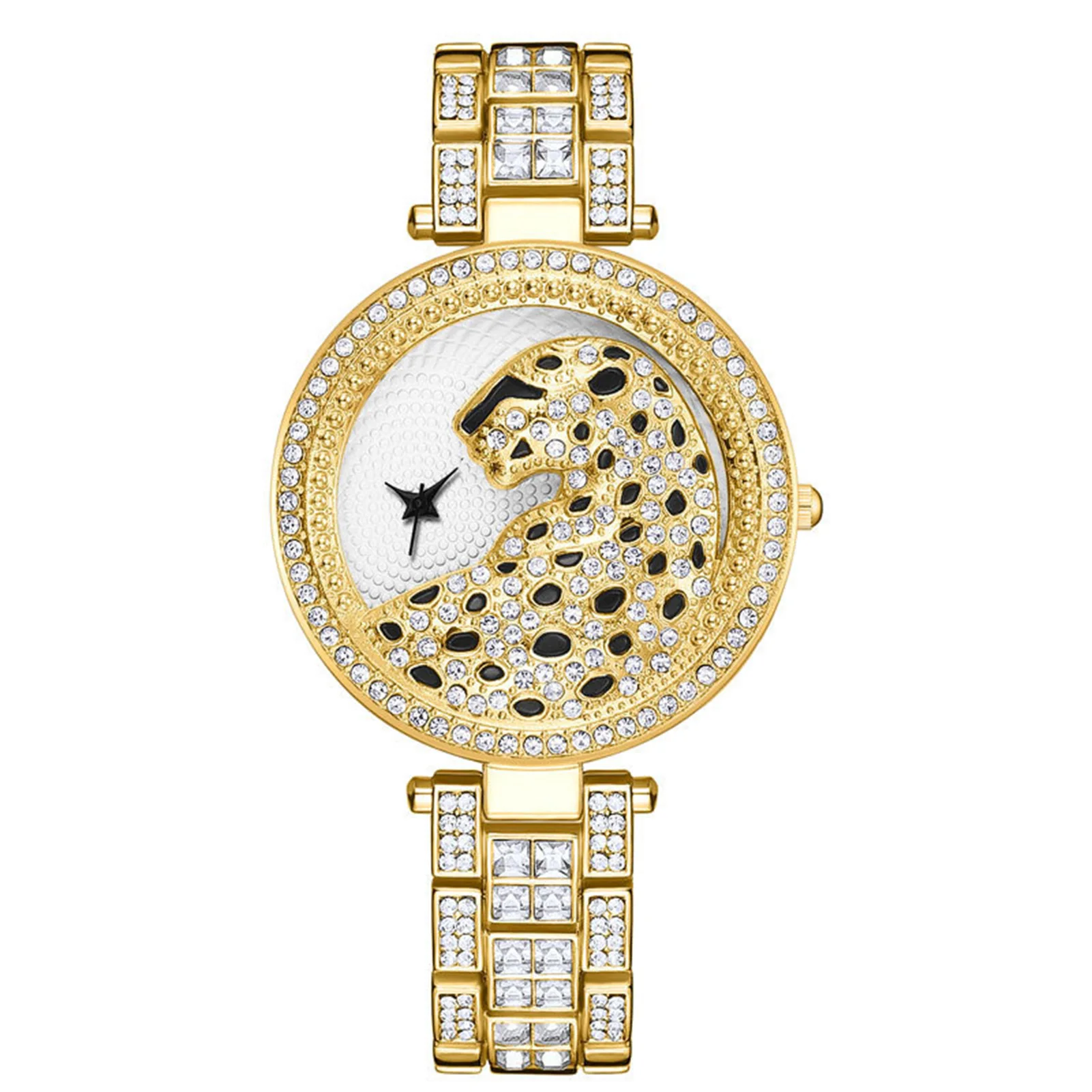 

Women's Watches Bracelet Rhinestone Leopard Analog Watch Bracelet Wristwatch for Working and Office