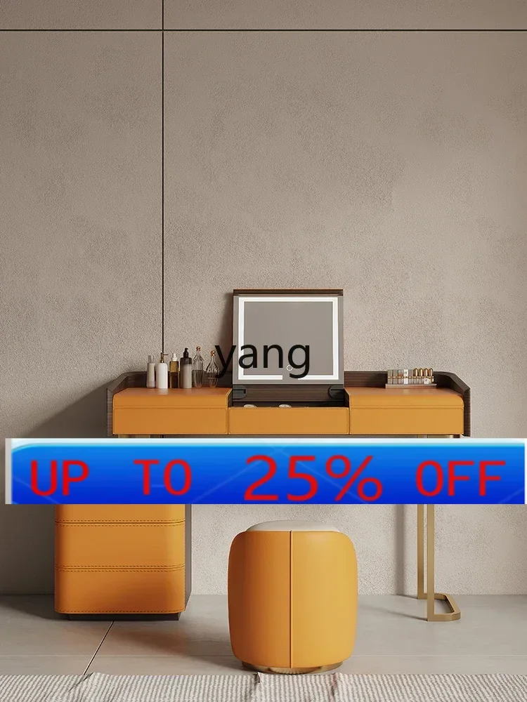 

LMM light luxury dresser storage cabinet integrated small apartment bedroom solid wood makeup table