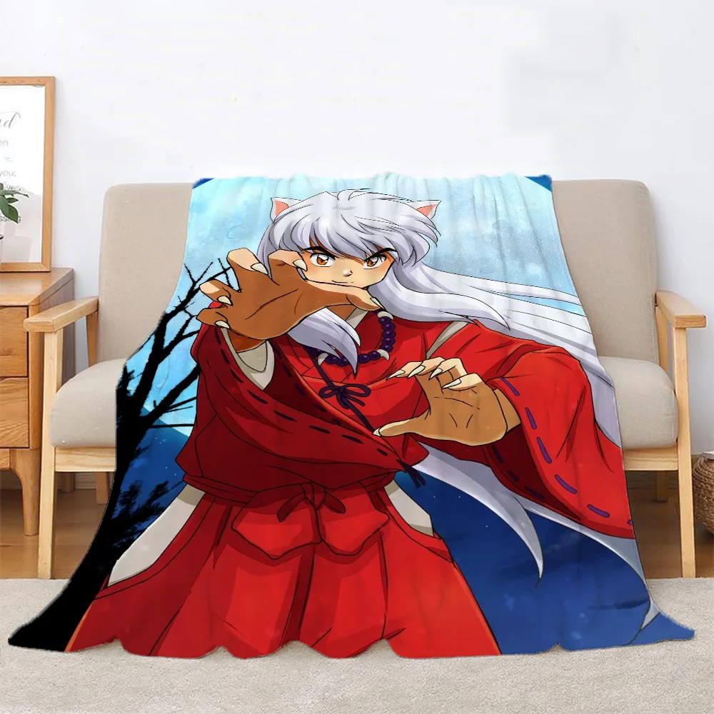 Inuyasha Warm Winter Blankets for Sofa Cover Blanket Bed Throw Luxury Bedding Beach Towel Knitted Plaid Home and Decoration Knee