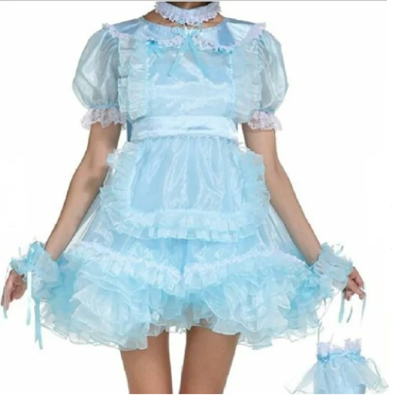 

Maid Missy Lockable Satin Organza Dress Cosplay Clothing Independent Apron Bag Bracelet Customizable