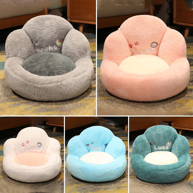 

Cute Cat Paw Pillow Animal Seat Cushion Plush Kawaii Office Chair Car Cushion Stuffed Indoor Floor Home Chair Sofa Back Pillow