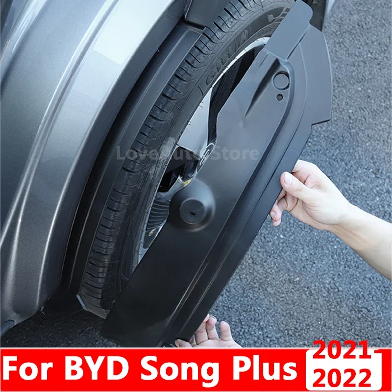 

For BYD SONG PLUS DM-i EV 2021 2022 Car Fender Mudguard Refit Rear Tire Fender Wheel Lining Fender Accessories Cover