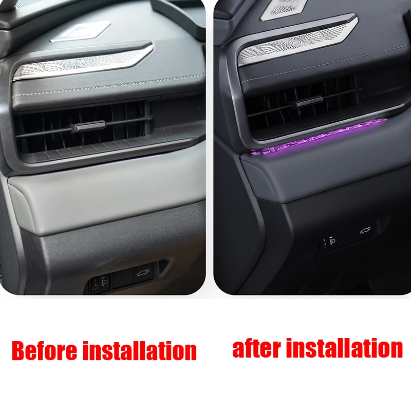 For Toyota RAV4 XA60 Wildlander 2026 2027 Central control dashboard door panel light guide ambient light strip