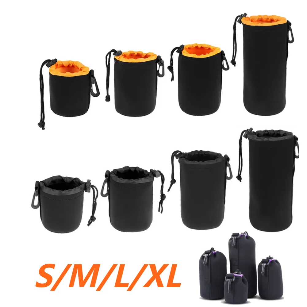 Bolsa de lente de câmera bolsa bolsa de neoprene à prova d'água macia bolsa bolsa de lente de câmera para Canon Sony para a maioria das câmeras digitais SLR