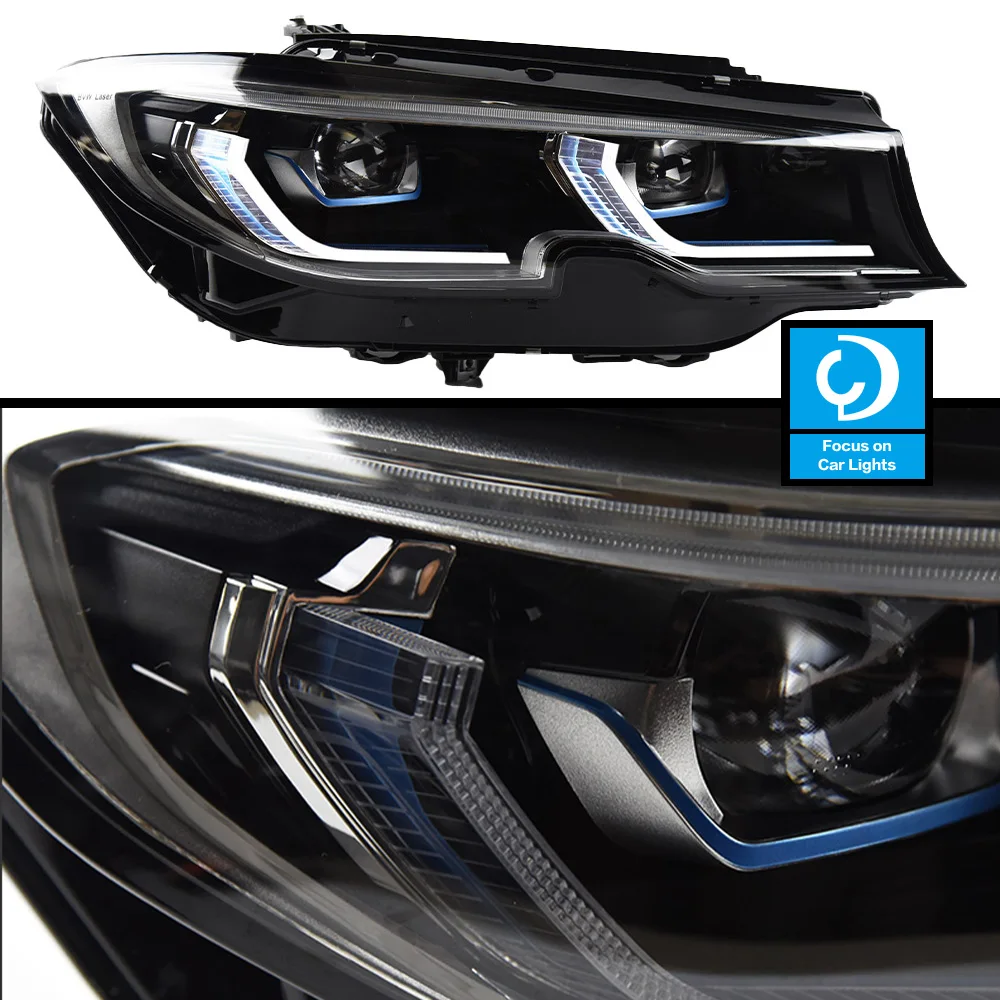 Przednie reflektory samochodowe dla BMW G20 G28 3 serii 320i 325i 330i L335i 2019-2022 M3 latarka czołowa LED laserowe dynamiczne akcesoria samochodowe