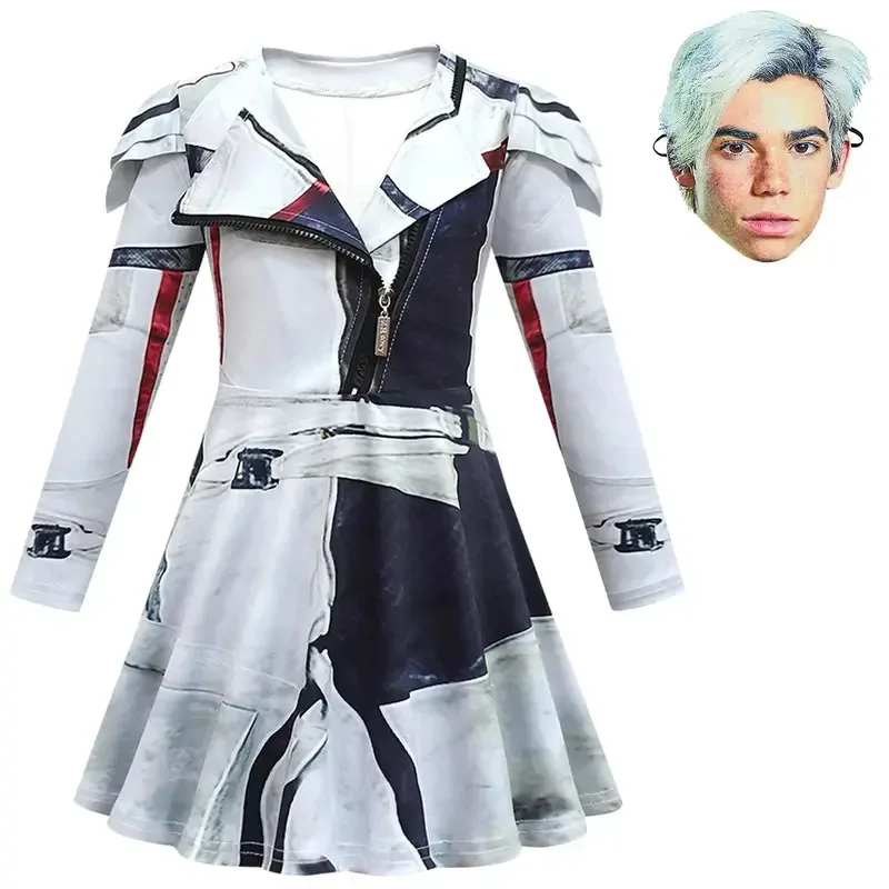 lHalloween Cosplayl niños Halloween D-Descendientes 3 disfraz para niñas Jay Carlos Cosplay fantasía ropa fiesta de cumpleaños