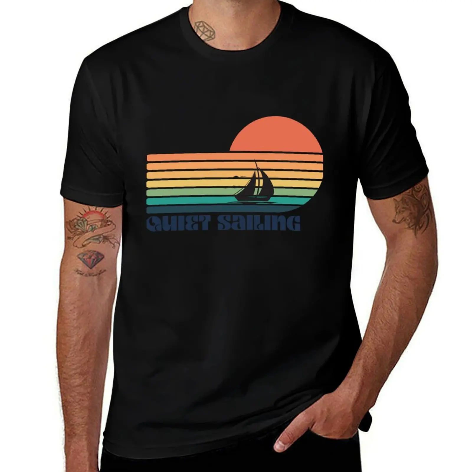 Quiet sailing T-Shirt Plus Size Summer Short Sleeve T-Shirt