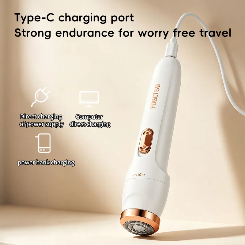 USB charging, home underarm hair removal device, women's home eyebrow trimmer, nose hair remover image 5