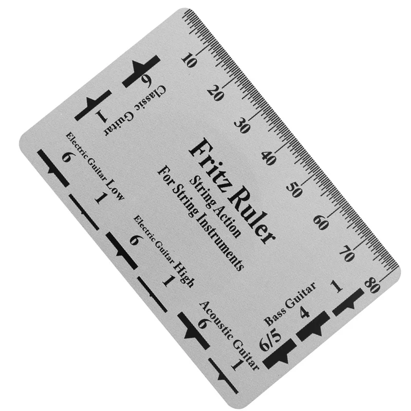 

AS98-8X Guitar Neck Notched Straight Edge Luthiers Tool With String Action Ruler Gauge For Gibson 24.75 Inch Electric Guitars