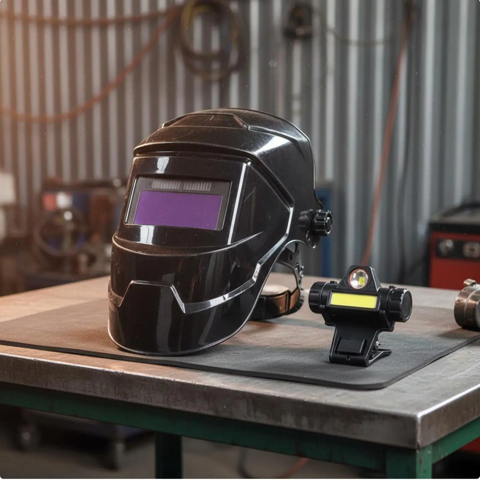 Auto-Darkening Metal-Joining Helmet High Temperature Resistant Self-Darkening Metal-Joining Helmet /IR Protection Solar Powered