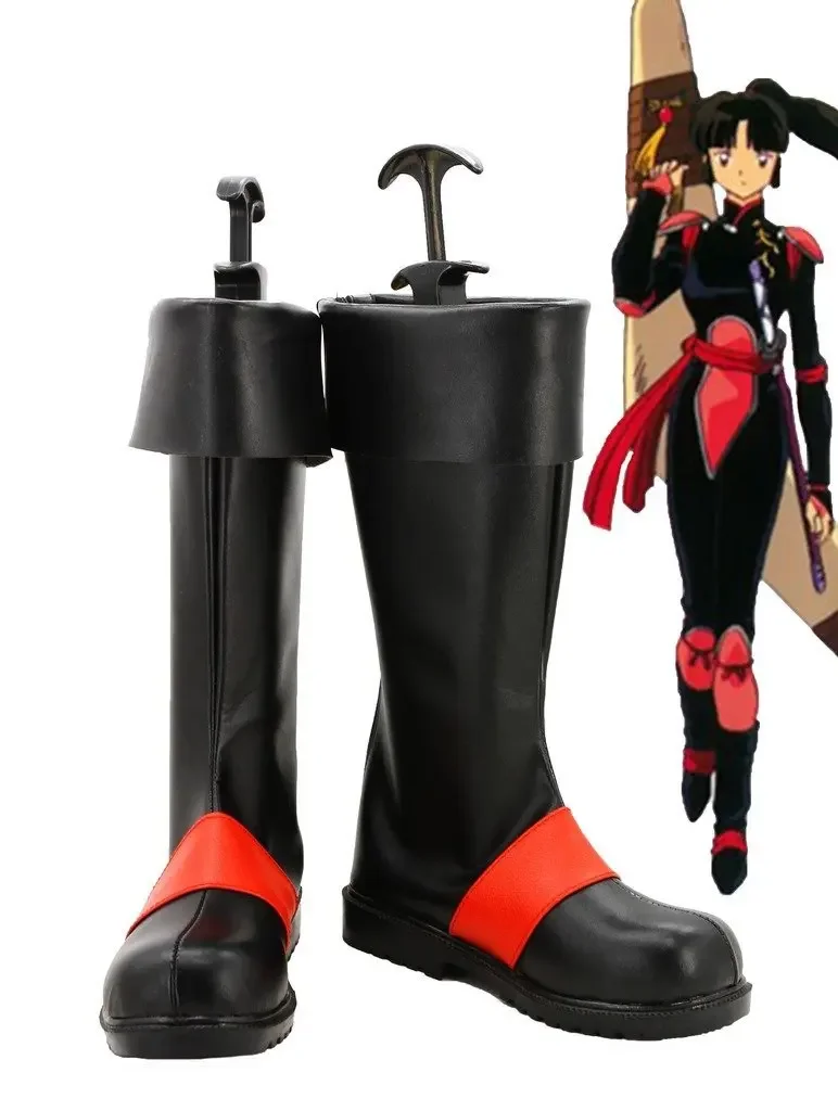 

Inuyasha Anime Sango Cosplay Shoes Boots Custom Made