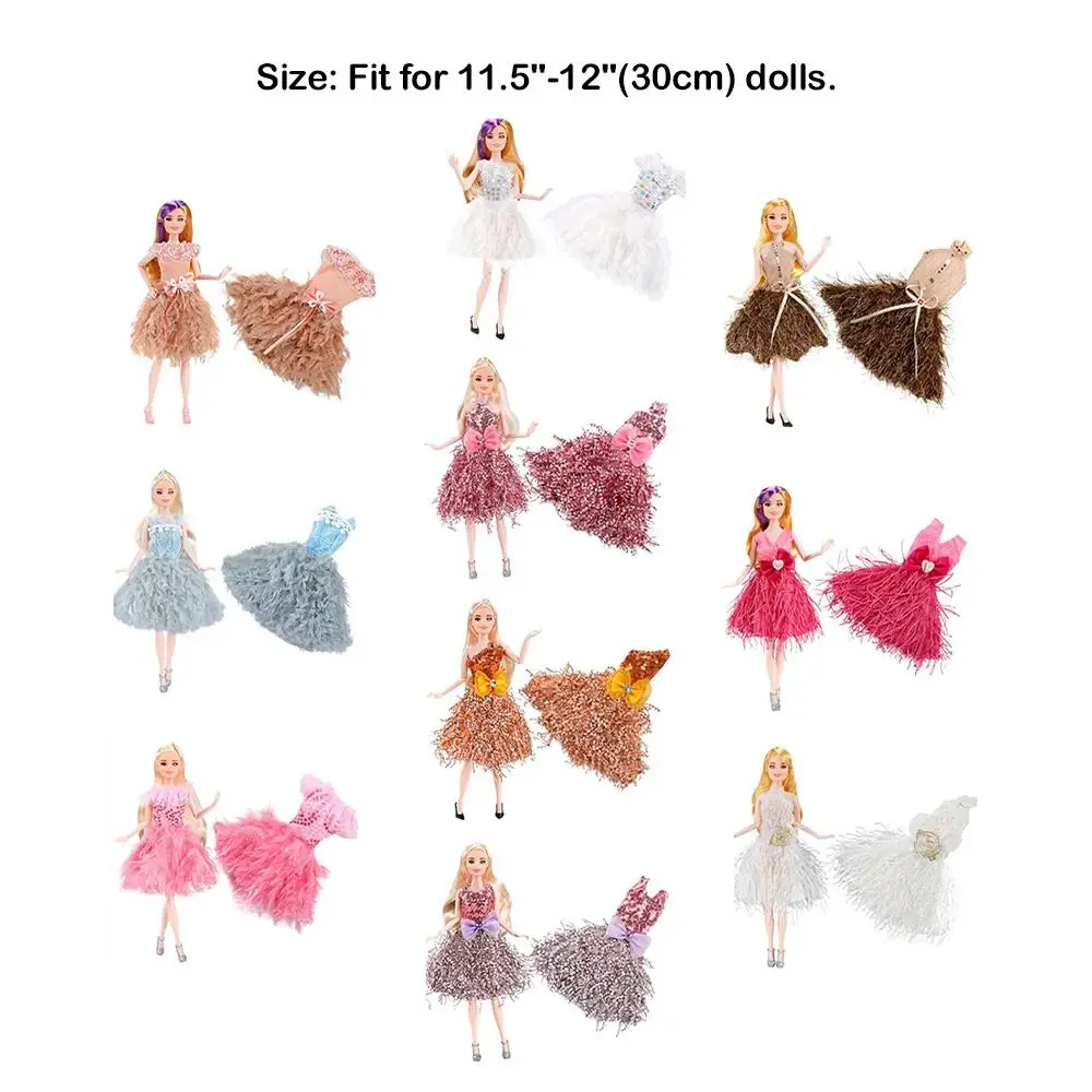 패션 인형 파티 옷 우아한 어린이 장난감 인형 공주 드레스 정장 30cm 인형/1/6 BJD 인형/11.5" 인형용