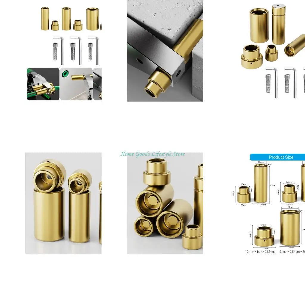 

E74E Набор из 3 насадок для труб для ремонта гладких труб и углов. Обустройство дома.