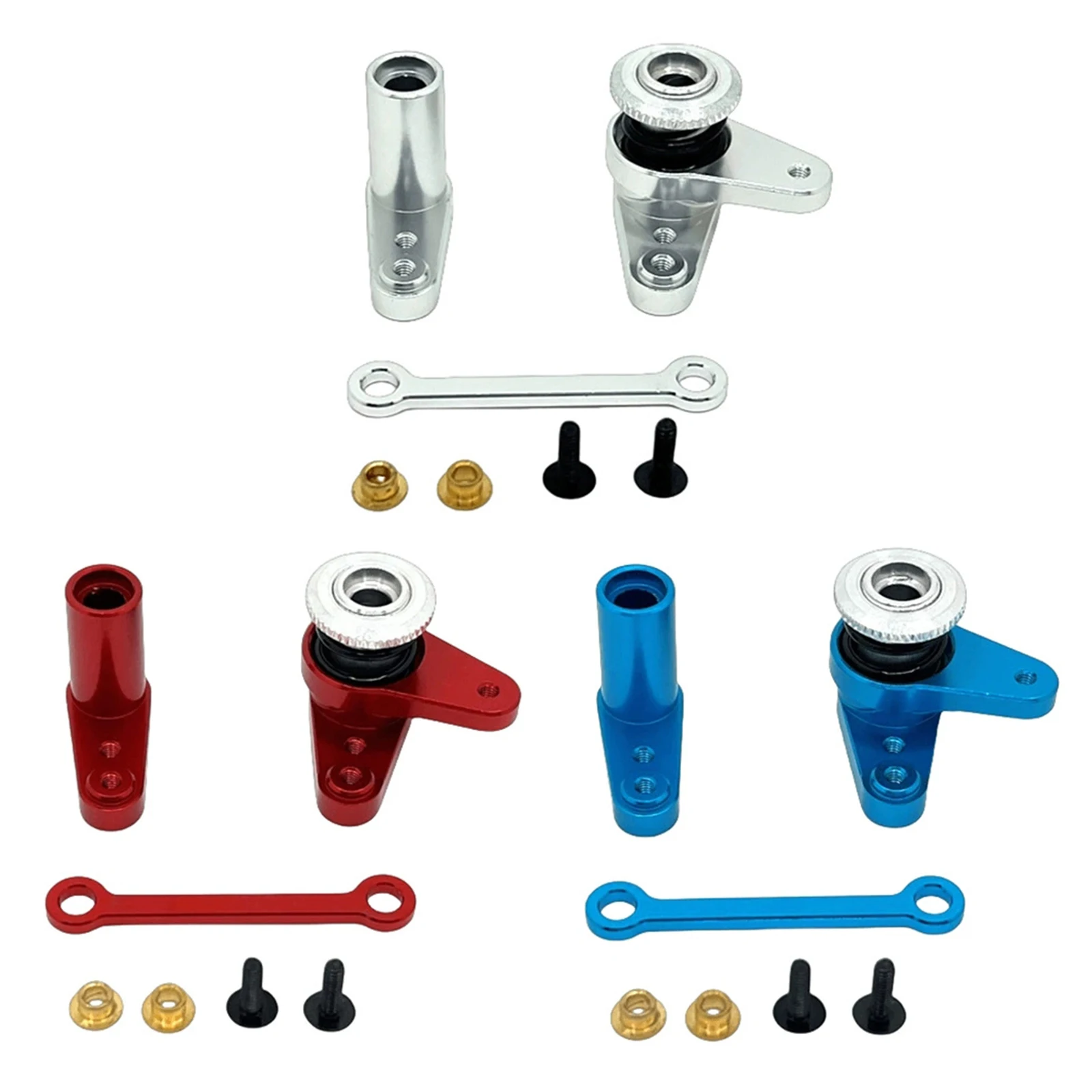 Composant de direction de voiture télécommandé de mise à niveau en métal adapté pour MJX 1/14 14207 14208