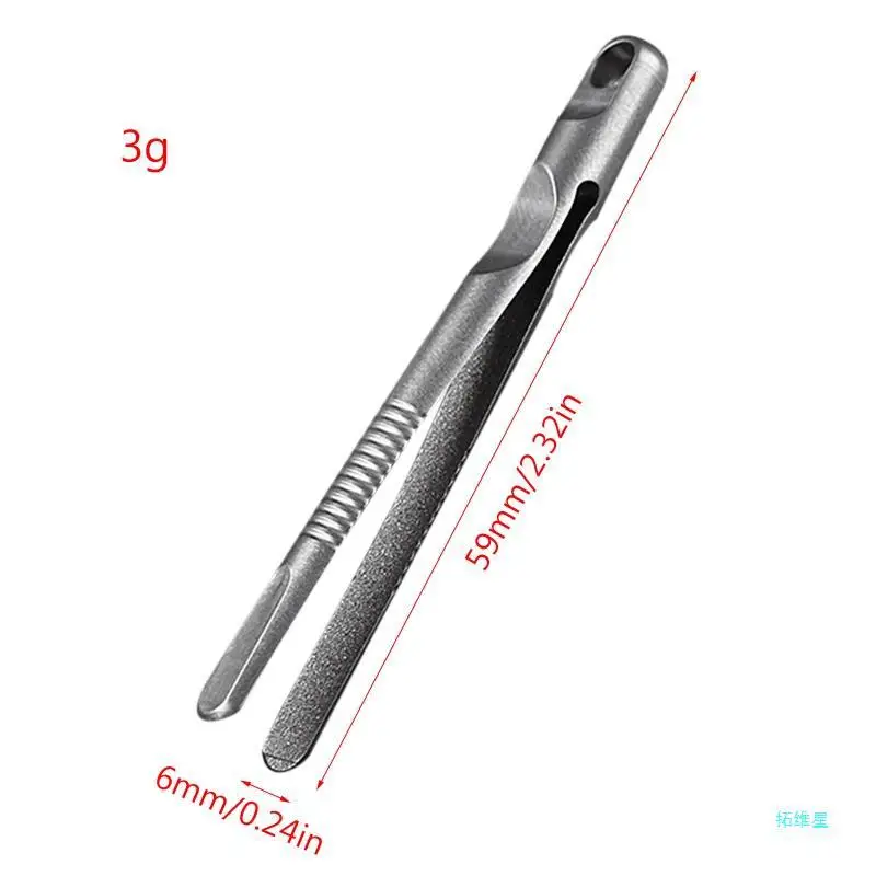 Imagem -02 - Portátil Titanium Alloy Pinças Mini Pinças Tc4 Edc Survival Tool ao ar Livre Camping Viagem Caminhadas