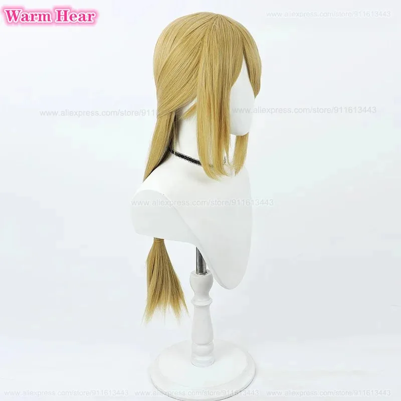 

COSda@High Quality Tennant Synthetic Hair Game 65cm Long Golden Cosplay Anime Wig Heat Resistant Hair Halloween Party Wigs + A W