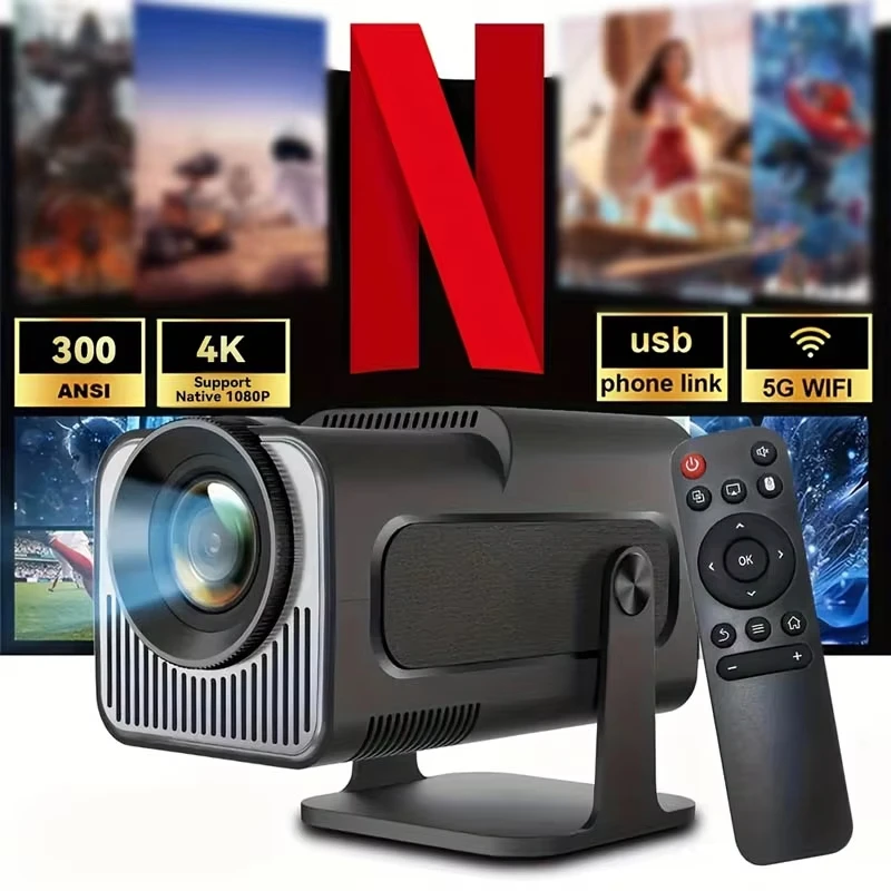 

HY320MINI Portable LED Projector with Fast Focus, 40lm High Brightness, Built-in Speaker，Glow Party Supplies, Upgrated HY300