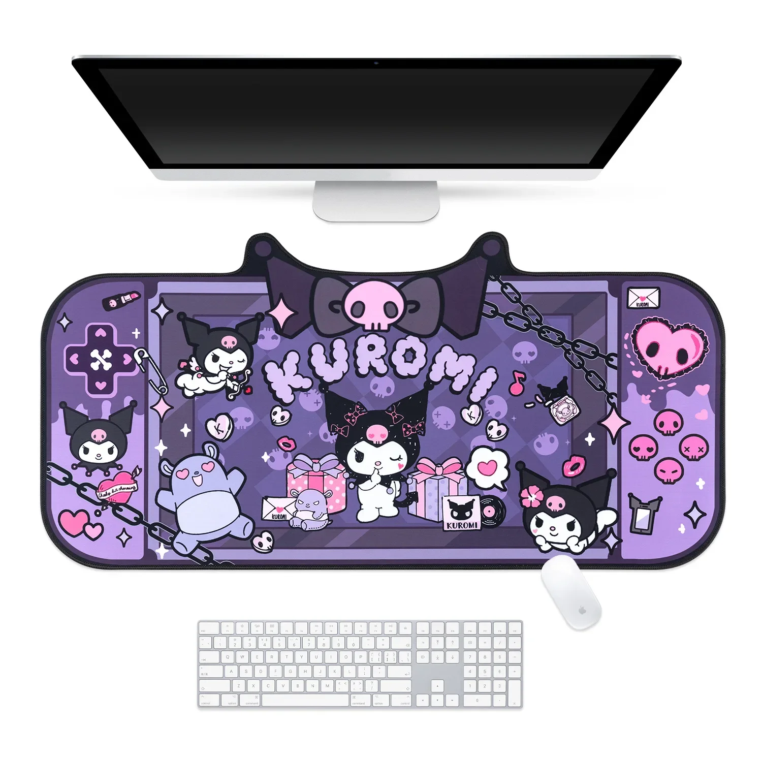 

New Kawaii Sanrio Kuromi Gaming Mousepad Original Oversized Office Study Desk Pad Ins Style Cartoon Computer Keyboard Mouse Pads