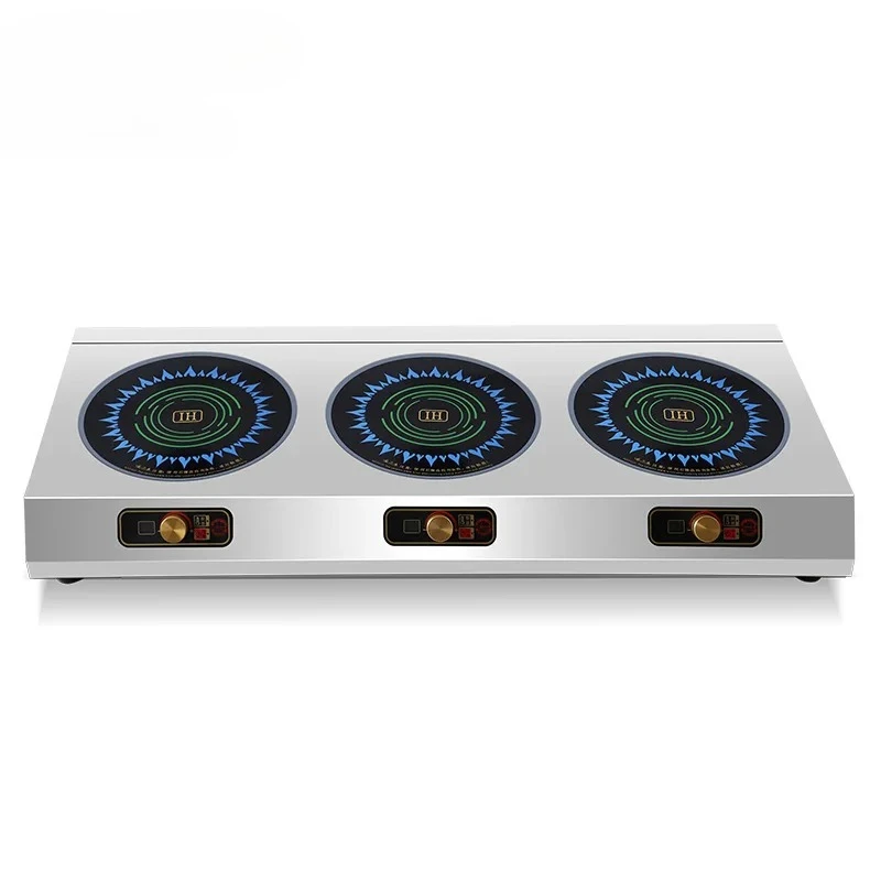 

Commercial Electric Ceramic Stove Induction Cooker Convection Oven Multi-head Three Cooker Electromagnetic Stove