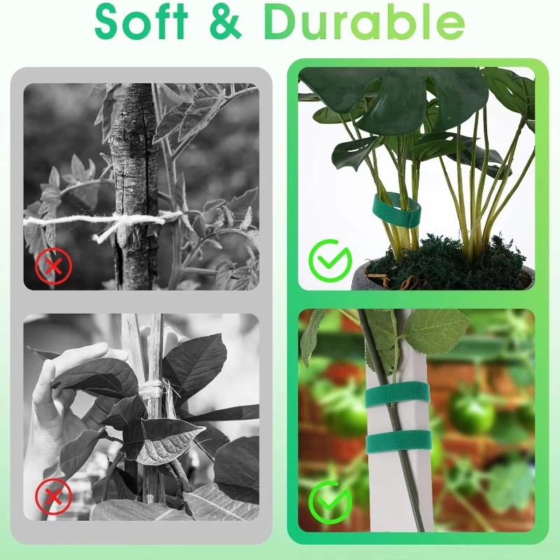 

Plant Tape for Climbing Plants, Plant Tape Outdoor Reusable Garden Ties for Plants Tomato Vines Climbing Growing Gardening
