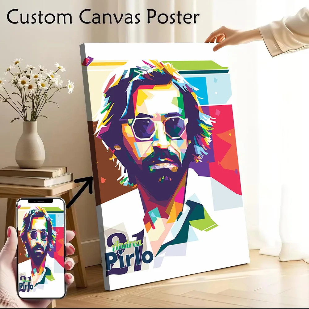 ANDREA PIRLO Printed Canvas Poster Custom Pictures Wall Art Canvas Painting for Living Room Decorations Wand Deko Decoration