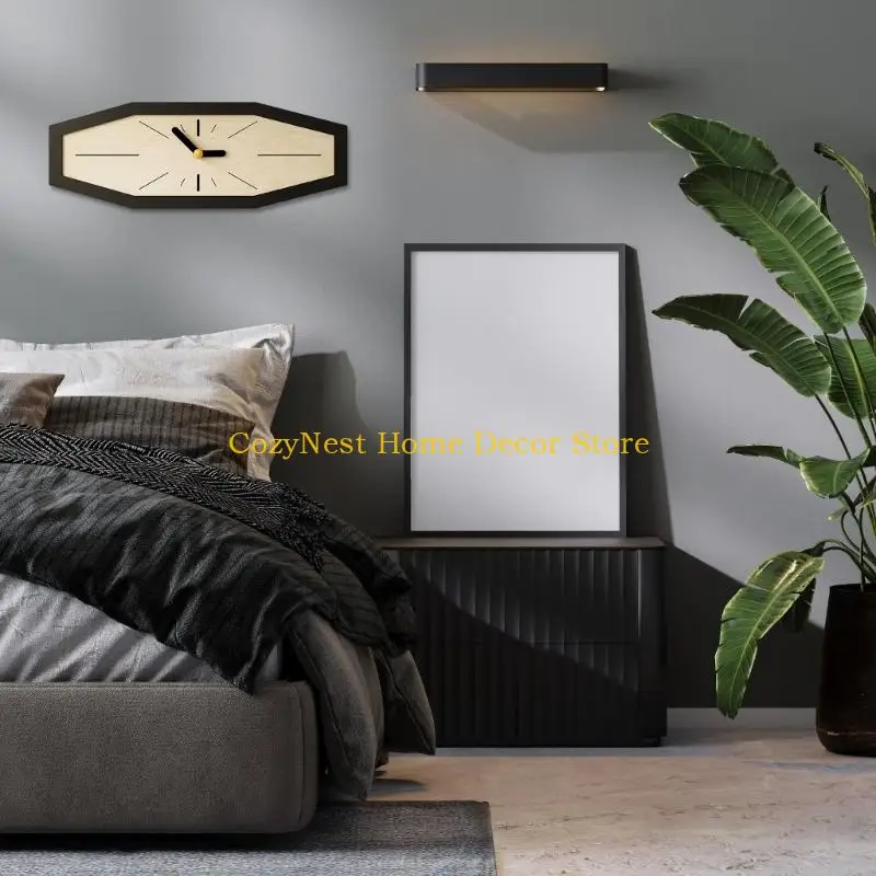 92MF Contemporary Acrylic Design Wall Clock No Battery peaceful house Feature