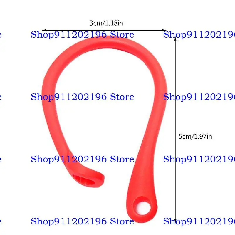 P82A 1Pair Anti -Lost Earhook Soft Silicone Antippping Rape