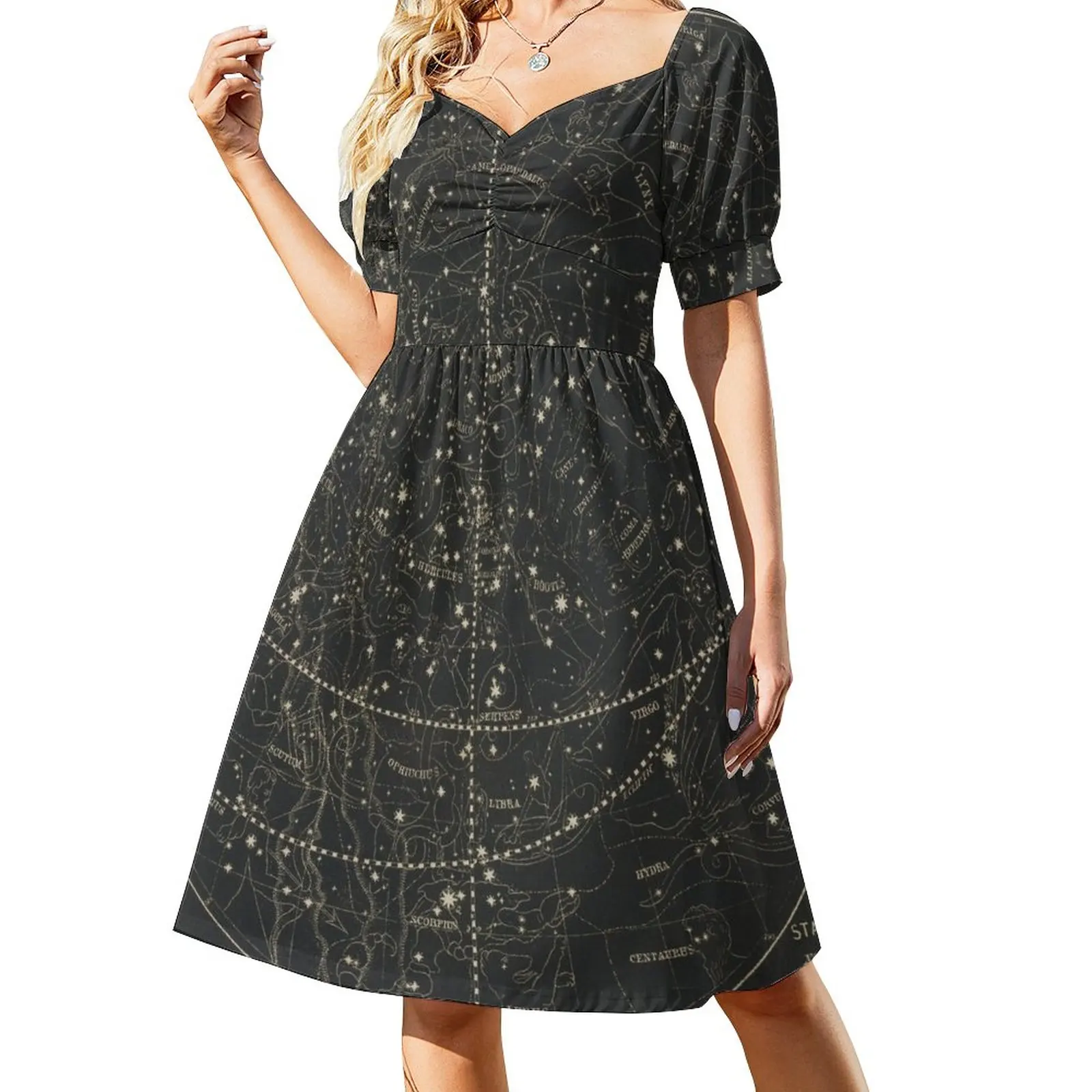 

Vintage Astronomical & Celestial Map (1850) Dress long sleeve dress ladies dresses for special occasion Women's summer dresses