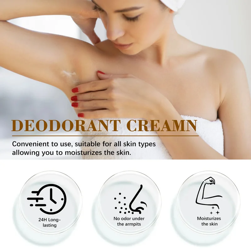 Brown Sunscreen Deodorant 2-in-1 SPF Protection Antiperspirant Odor Control Sweat Block for Outdoor Sports