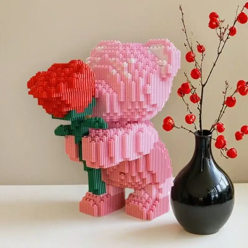 1,236 pieces of Love Bear Building Blocks, handcrafted DIY 3D puzzle assembly kit, perfect for decorating bedrooms/living rooms. - view 6