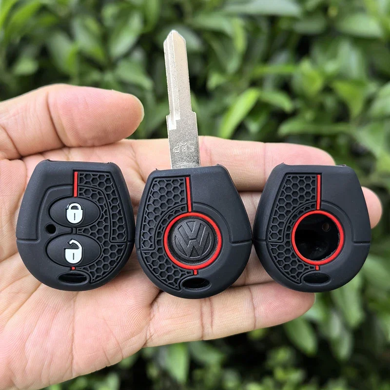 2 Buttons Remote Car Silicone Key Case Protect For VW Polo Golf Passat Bora Jetta Sharan Skoda Octavia Seat Leon Ibiza image 3