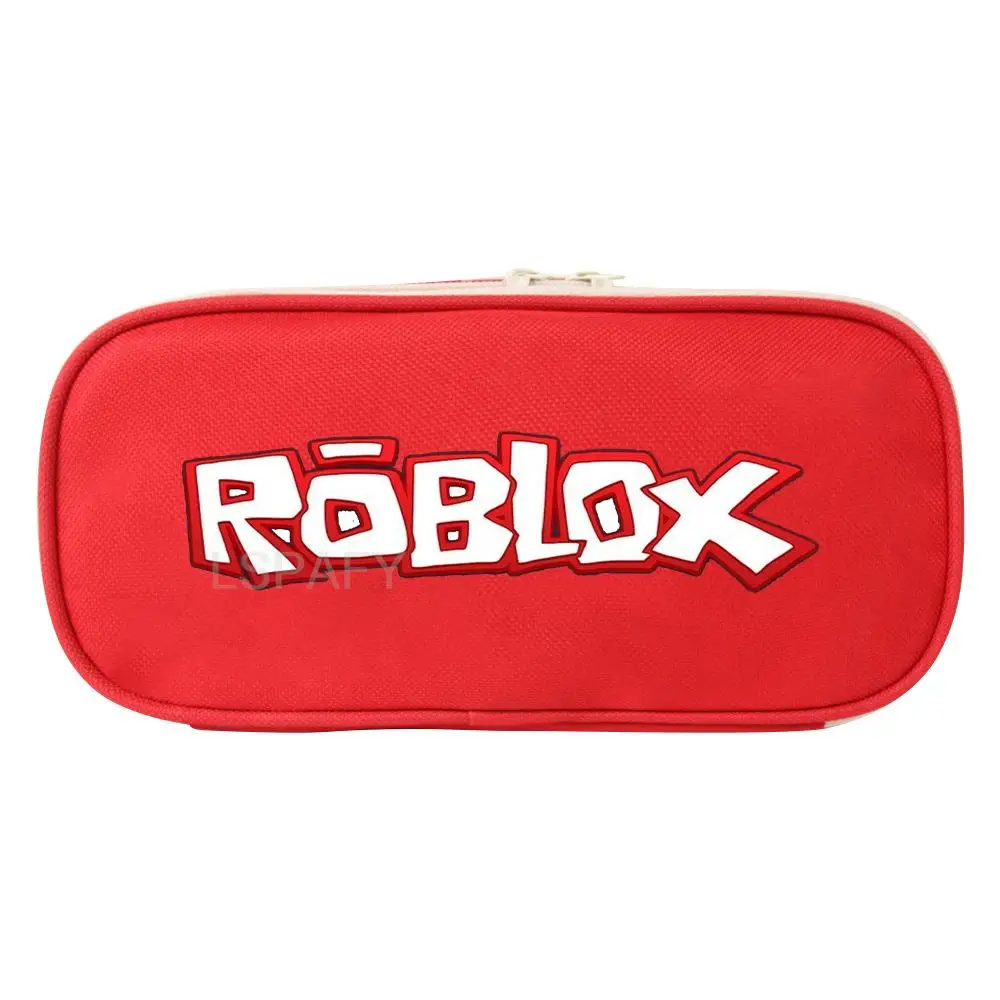 Wysokiej jakości kreskówkowa torba ROBLOX dla dzieci z powrotem do szkoły przybory kosmetyczne dla chłopców stacjonarne torby dla dzieci Roblox