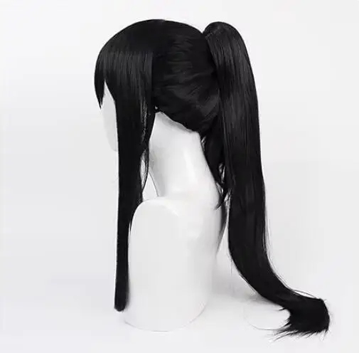 Anime Kaijuu 8-gou Mina Ashiro Cosplay Wig Anime Kaiju No. 8 Black Ponytail Hair Division Heat resistant Fiber Hair Eight Mia