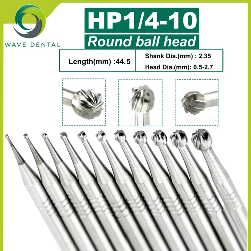 Imagen 2 del producto Fresas de carburo de tungsteno Dental WAVE, taladros de odontología, fresa Dental HP de diámetro de 2,35mm para cono de nariz recta, pieza de mano de baja velocidad, 5 unids/pack