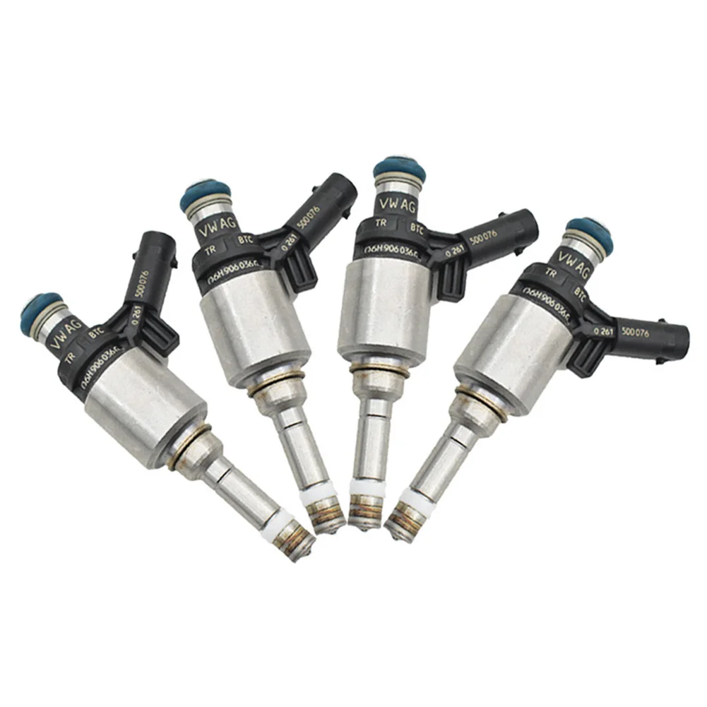 4pcs Fuel Injector for Audi A6 A8 Q3 Q5 VW Tiguan Golf GTI VI 6 2.0L TSI 09-13 NEW 06J906036R 0261500076 06J906036G 06J906036E