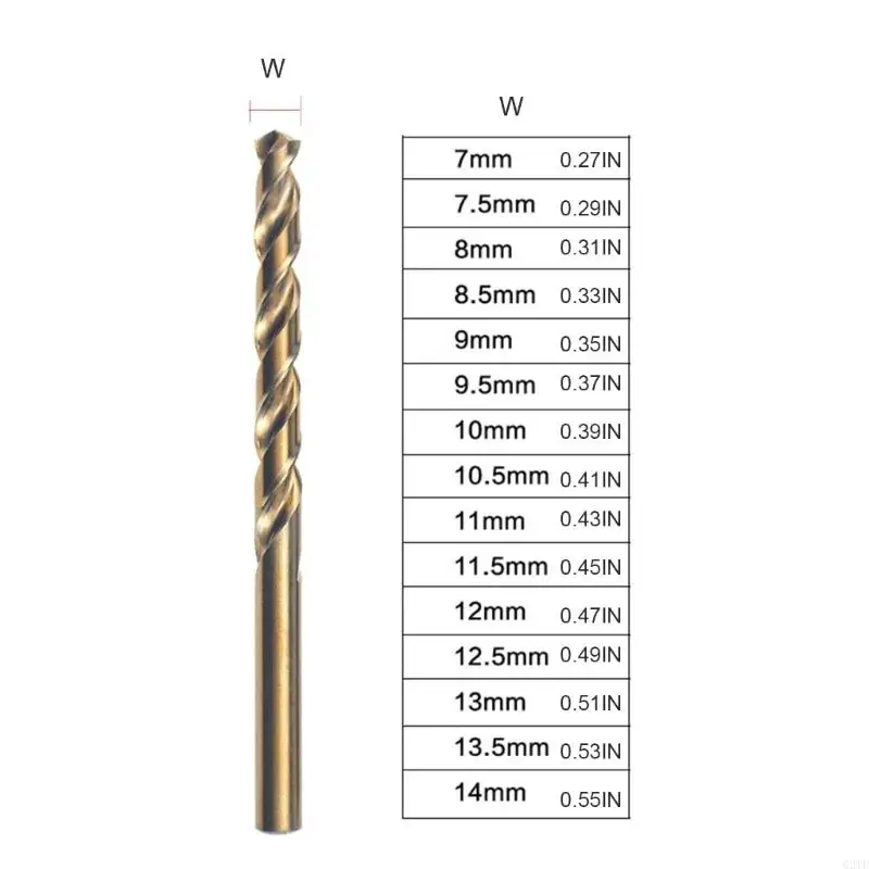 Profesional Twists Bit Bit Set untuk Logam Stainless Steel Diameter 3-14mm