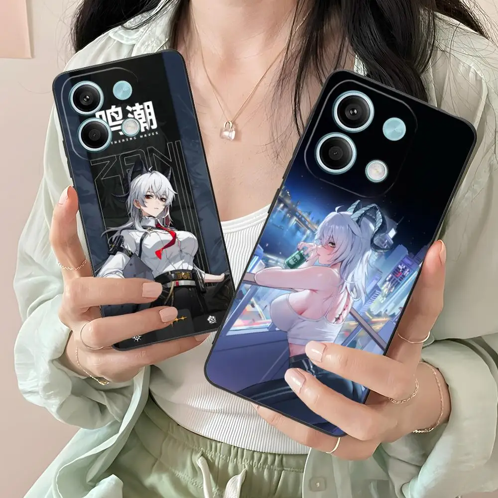 

Чехол для телефона Wuthering Waves Zani для Xiaomi Redmi Note 14 13 12 11 A5 3 2 1 Pro Plus 4G 5G с цветной печатью, защитный смартфон